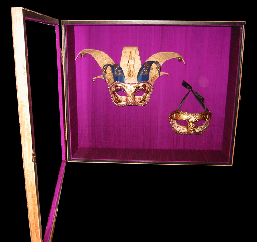 Wonka Gallery Custom Picture Framing Mardi Gras Mask Display Case - Wonka  Gallery